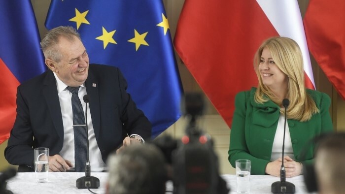 Tschechischer Präsident Zeman zu Abschiedsbesuch in der Slowakei