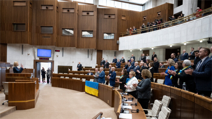 Olena Kondratiuková vystúpila v parlamente 