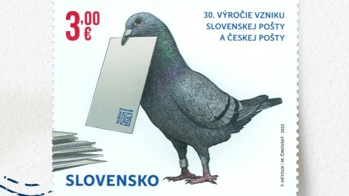 30 Jahre Slowakische Post auf neuer Briefmarke und auch im Buch