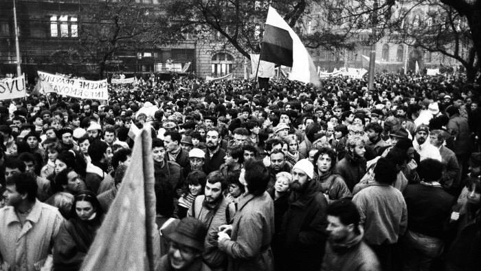 Pochod študentov v Bratislave