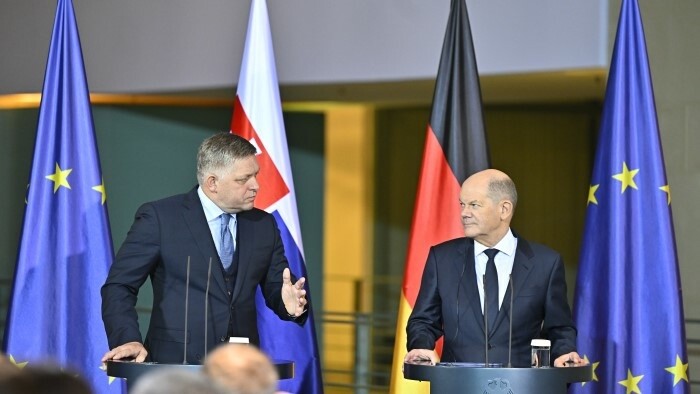 Встреча Р.Фицо с канцлером Германии