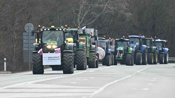 Celoslovenský protest farmárov