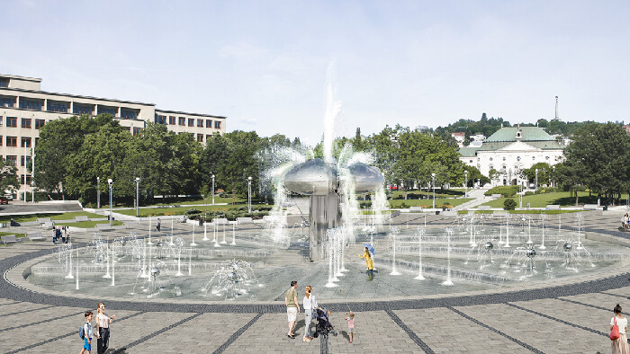 Spustenie fontán v Bratislave