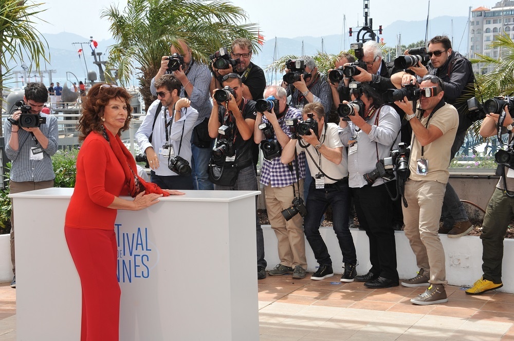 Sophia Loren v Cannes