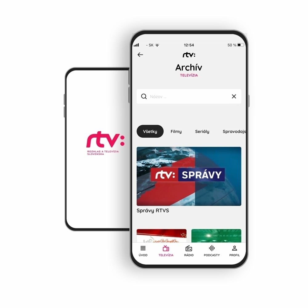 mobilná aplikácia RTVS
