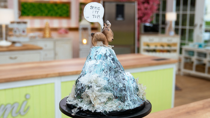 Zasnežená hora - torta od Mišindel